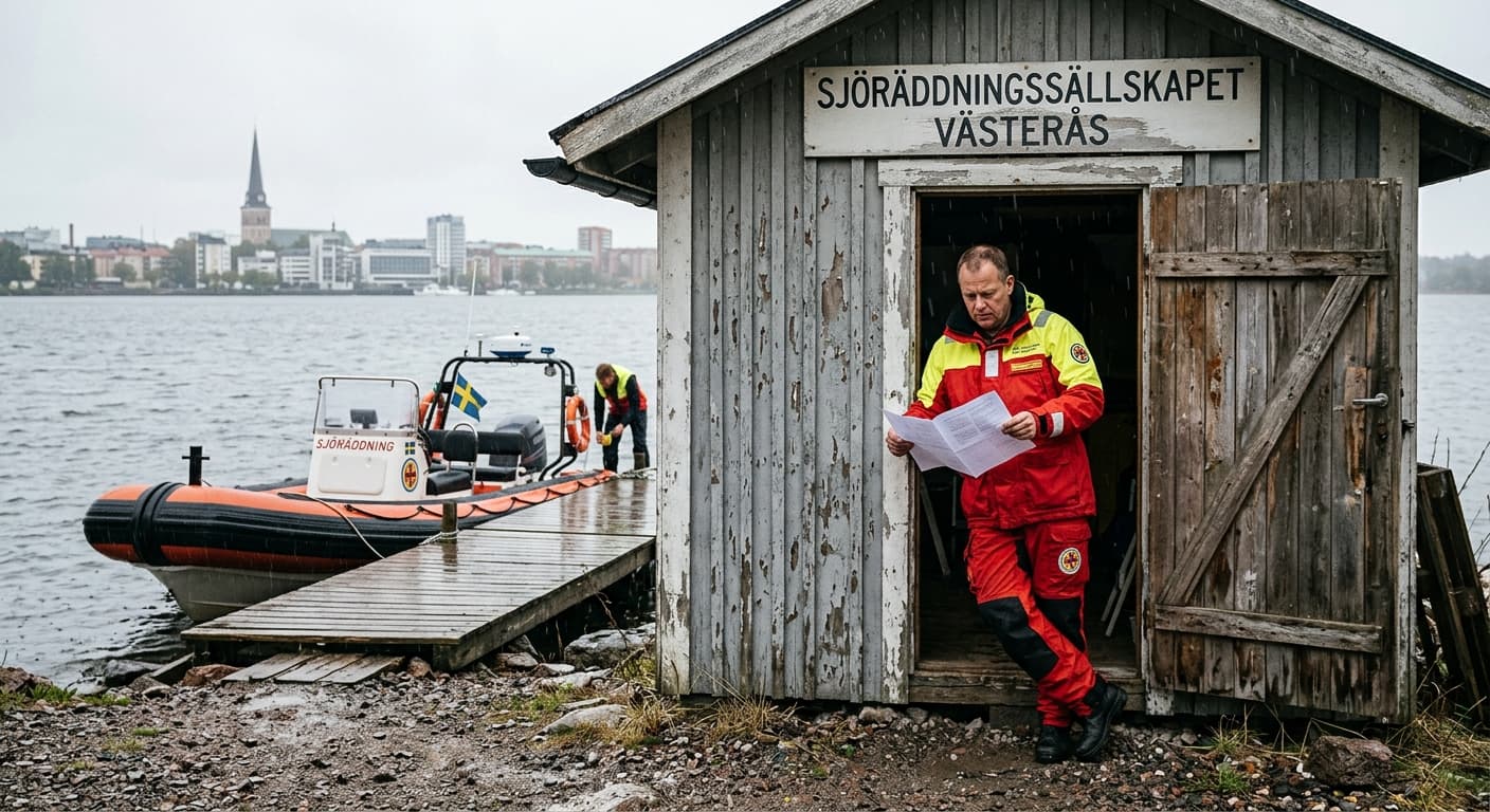 Interpellation om bygget av ett stationshus för Sjöräddningssällskapet Västerås