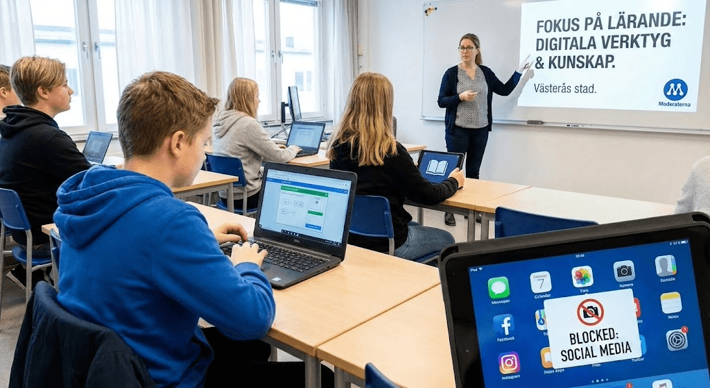 Nämndinitiativ om att begränsa sociala medier på skoldatorer
